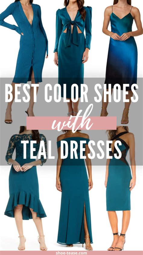 what color eyeshadow goes with a teal dress
